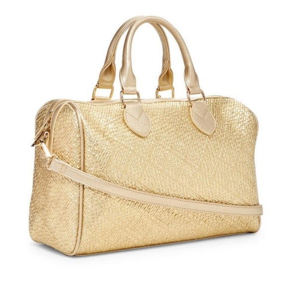 Pink Haley Layla Satchel in Gold - Picture 5 of 8